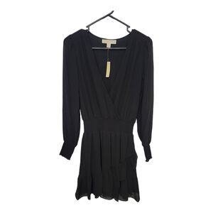 NWT Michael Kors size XS Black Chiffon dress